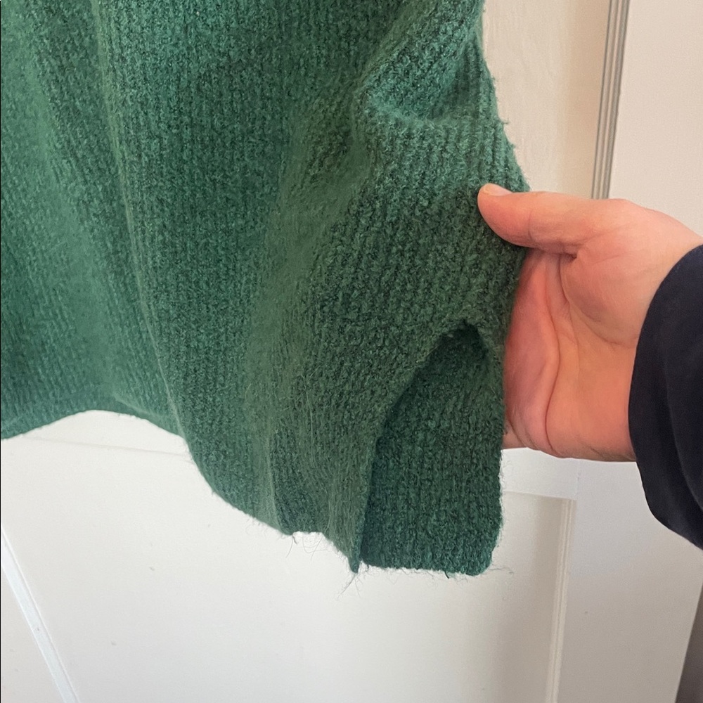Lane Bryant Forest Green Crew Neck Sweater - Picture 4 of 5
